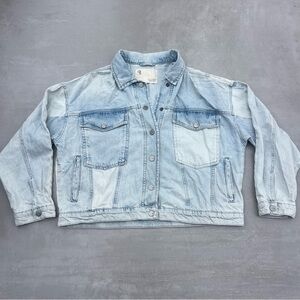 Pilcro Colorblock Denim Jacket